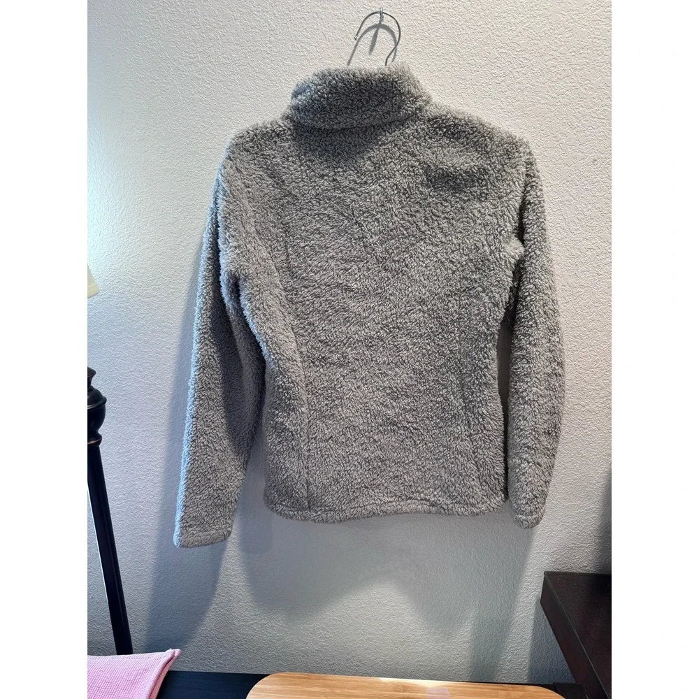 Patagonia Los Gatos Fleece Women Small Gray Half Zip‎ Cozy Warm EUC